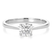 Anello - 18 carati Oro bianco - 0.72ct. tw. Diamante (Naturale)