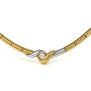 Collana con ciondolo - 18 carati Oro bianco, Oro giallo - 0.16ct. tw. Diamante (Naturale)
