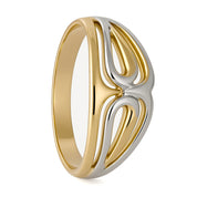 Anello - 18 carati Oro bianco, Oro giallo