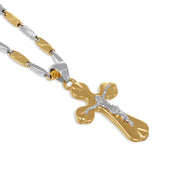 Collana con Ciondolo in Oro Giallo , Oro Bianco 18 carati