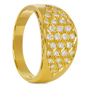 Anello - 18 carati Oro giallo - 0.90ct. tw. Diamante (Naturale)