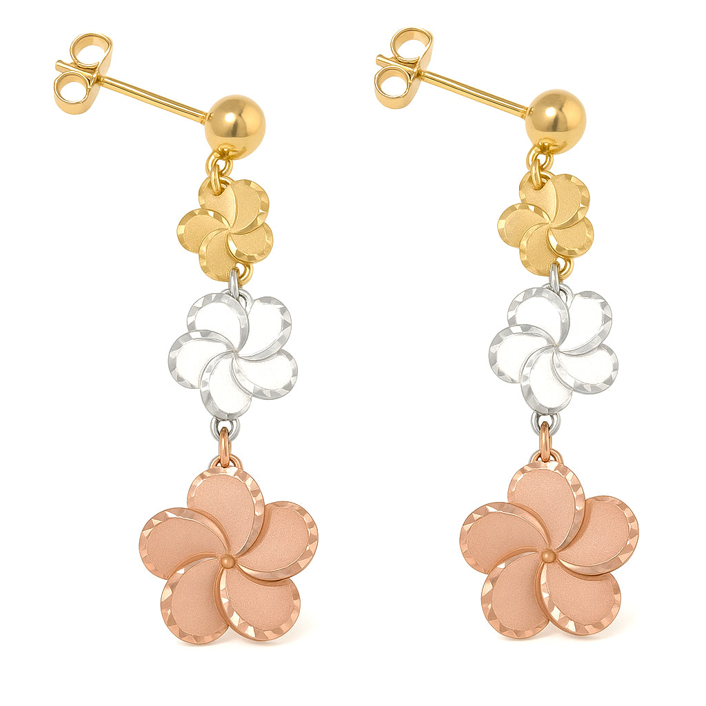 Orecchini - 18 carati Oro giallo, Oro rosa, Oro bianco