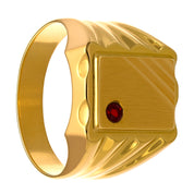 Anello - 18 carati Oro giallo - 0.05ct. tw. Rubino