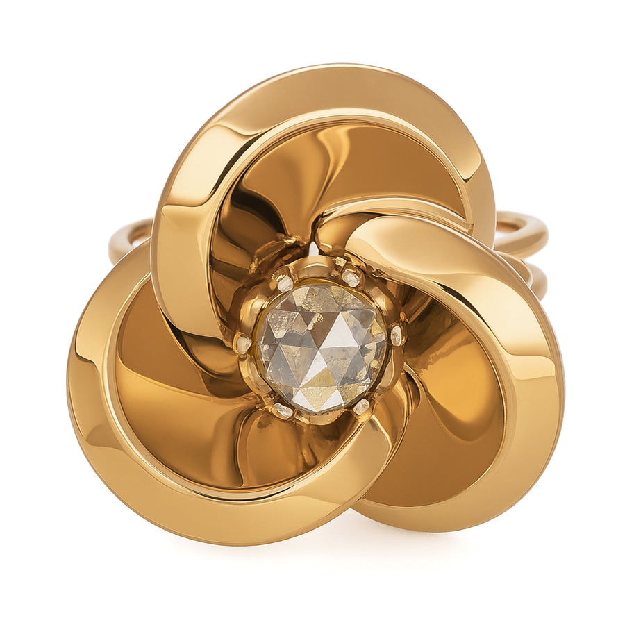 Anello - 18 carati Oro giallo - 0.65ct. tw. Diamante (Naturale)