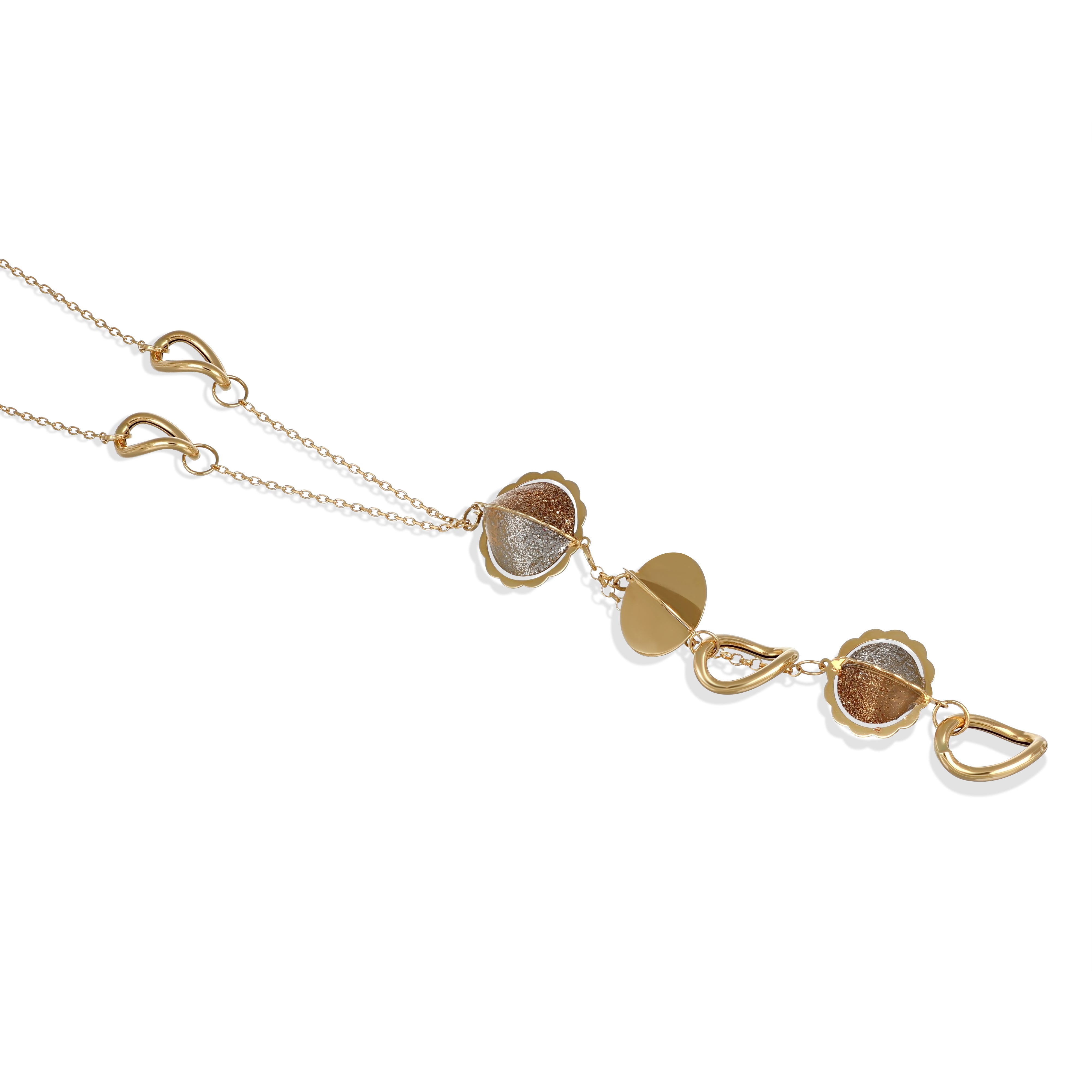 Collana in Oro giallo, Oro rosa, Oro bianco 18 carati