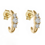 Orecchini - 14 carati Oro giallo - 0.62ct. tw. Diamante (Naturale)