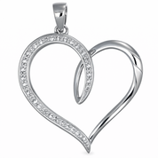 Ciondolo - 18 carati Oro bianco - 0.12ct. tw. Diamante