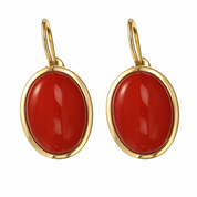 Orecchini - 18 carati Oro giallo Corallo