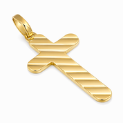 Ciondolo a croce - 18 carati Oro giallo