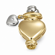 Chiusura per collana - 18 carati Oro bianco, Oro giallo - 0.01ct. tw. Diamante (Naturale)