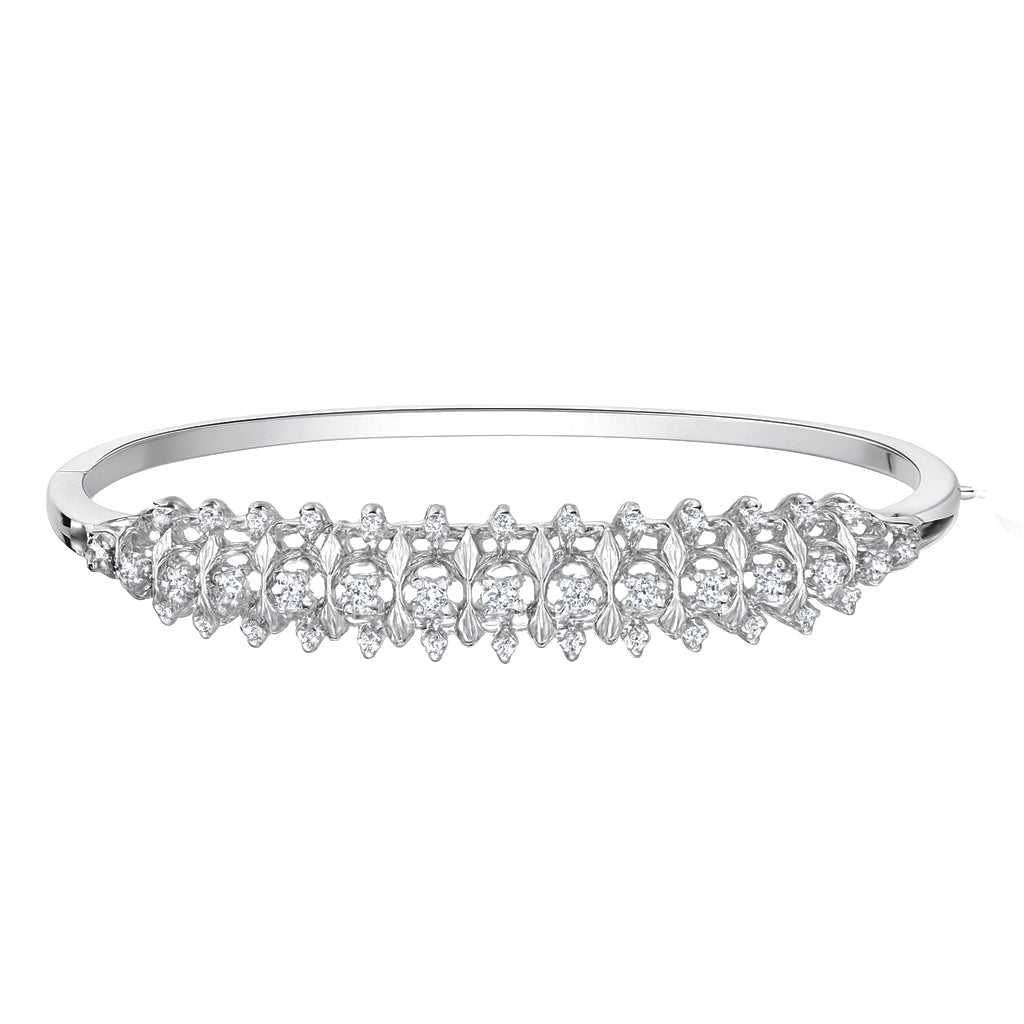 Bracciale - 18 carati Oro bianco - 0.56ct. tw. Diamante (Naturale)