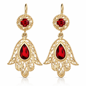 Coppia di orecchini pendenti da donna