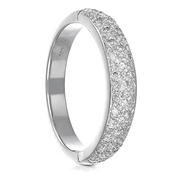 Anello - 14 carati Oro bianco - 0.74ct. tw. Diamante (Naturale)