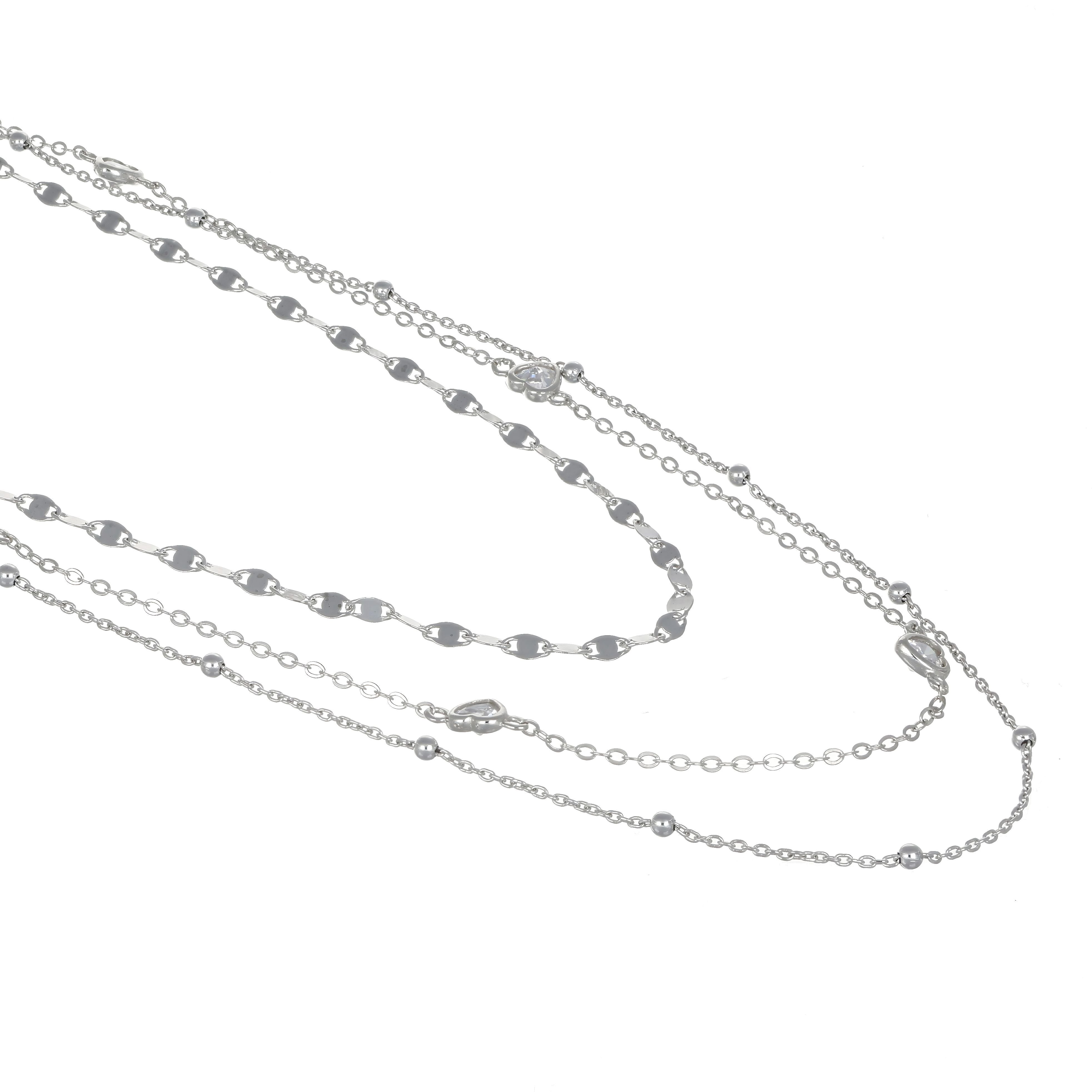 Collana in Argento 925 Rodio