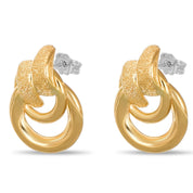 Orecchini - Oro bianco 18 kt, Oro giallo