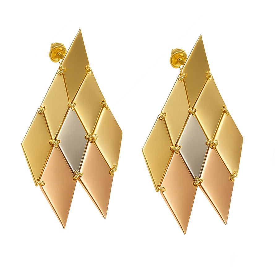 Orecchini - 18 carati Oro giallo, Oro rosa, Oro bianco