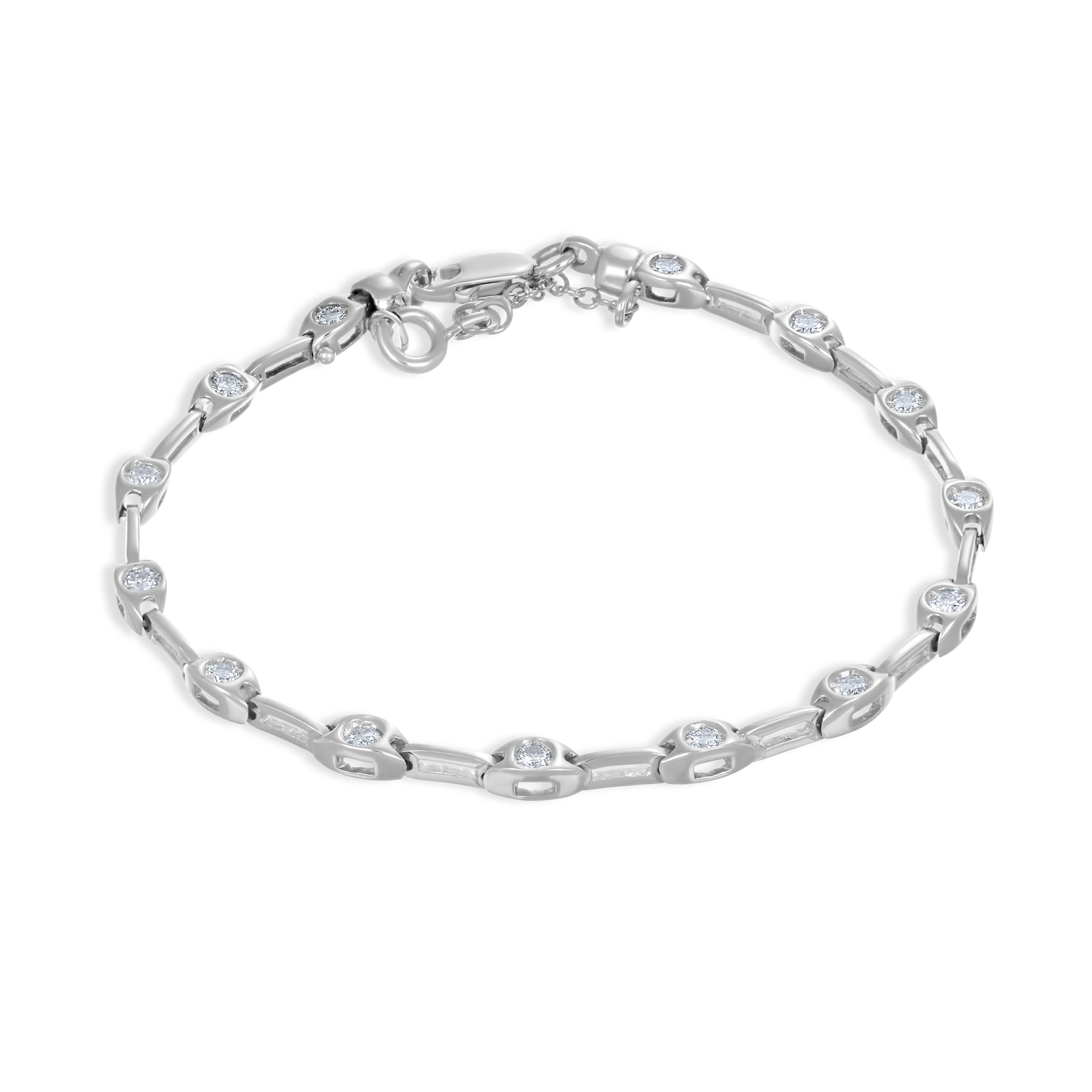 Bracciale - 18 carati Oro bianco - 0.70ct. tw. Diamante (Naturale)