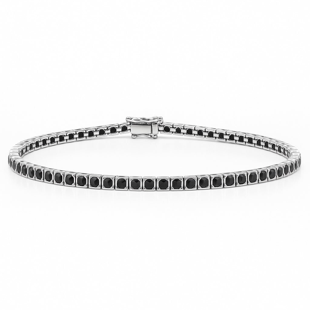Bracciale - 18 carati Oro bianco - 0.77ct. tw. Diamante (Con trattamento colore)