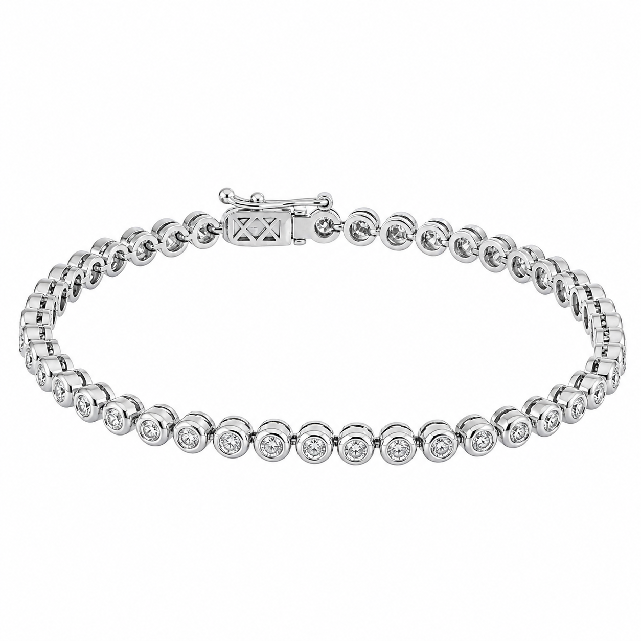 Bracciale - 18 carati Oro bianco - 0.90ct. tw. Diamante (Naturale) - Made in Italy - Handmade