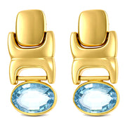 Orecchini - 18 carati Oro giallo - 16.00ct. tw. Topazio