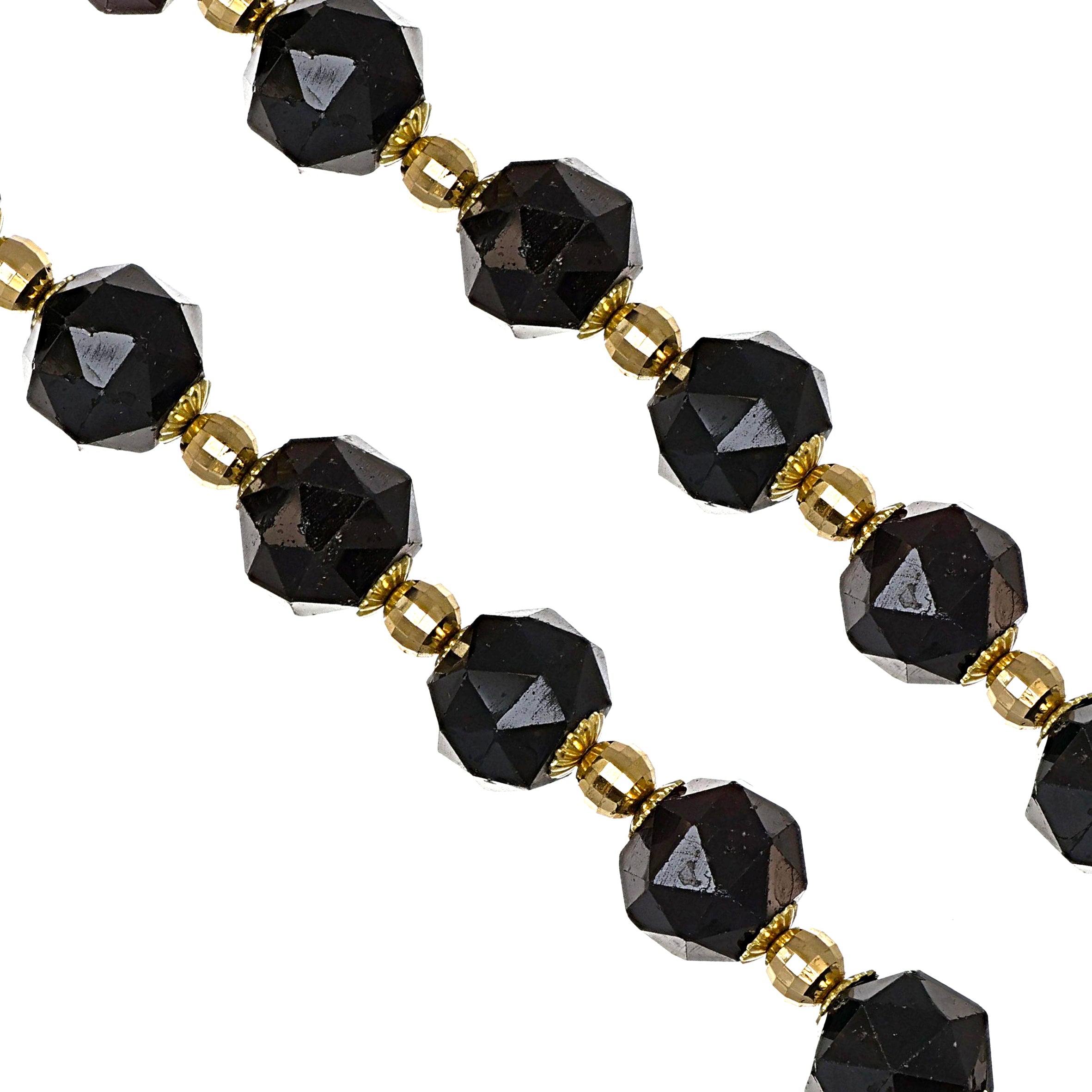 Collana - 18 carati Oro giallo Granato