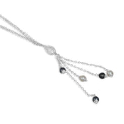 Collana - Oro bianco 18 kt. - Perla