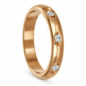 Anello - 18 carati Oro giallo - 0.08ct. tw. Diamante (Naturale)