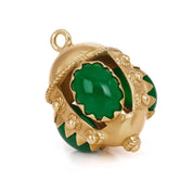 Ciondolo - 18 carati Oro giallo - 3.75ct. tw. Giada