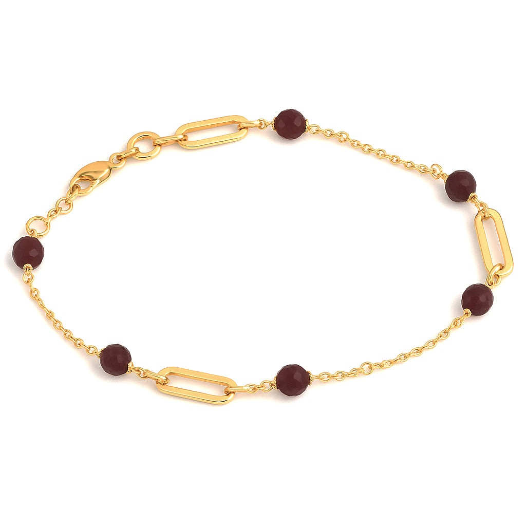 18 carati  , Oro giallo - Bracciale con pietre colorate