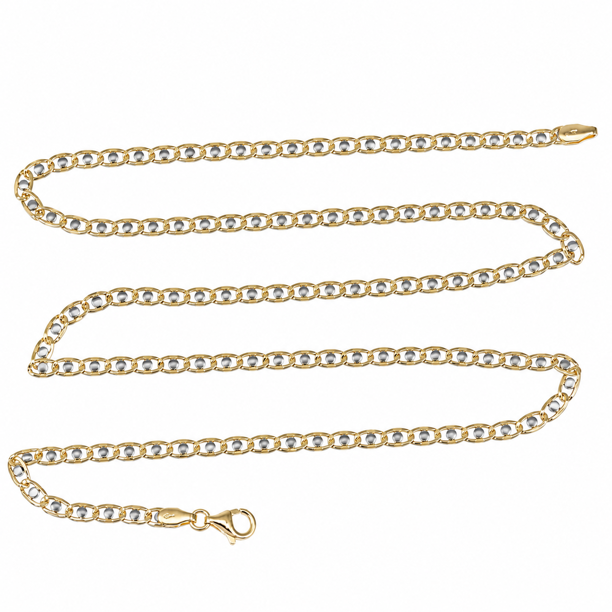 Collana - 18 carati Oro giallo, Oro bianco - Made in Italy - Handmade