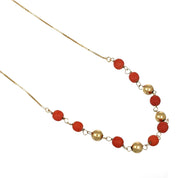 Collana - 18 carati Oro giallo Corallo