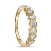 Anello - 18 carati Oro giallo - 0.98ct. tw. Diamante (Naturale)