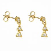 Orecchini - 18 carati Oro giallo - 0.18ct. tw. Diamante (Naturale)