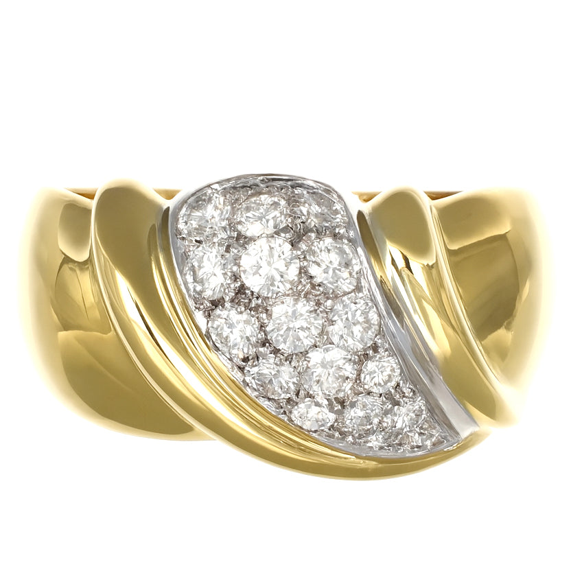 Anello - 18 carati Oro bianco, Oro giallo - 0.37ct. tw. Diamante (Naturale)