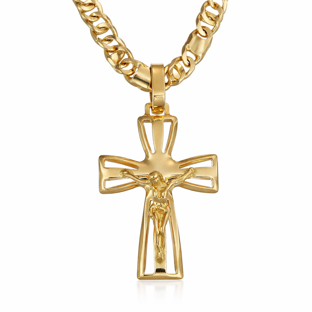 Collana con ciondolo - 18 carati Oro giallo