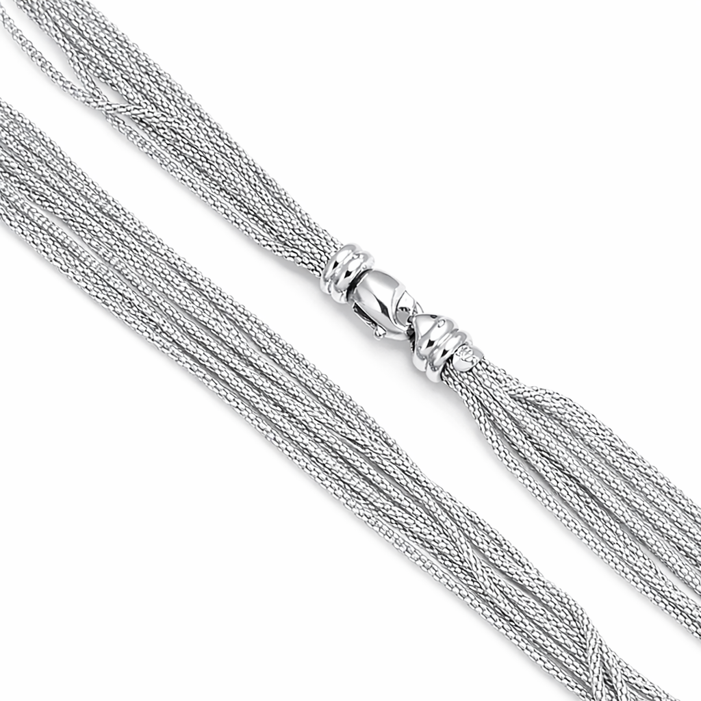 Collana da donna in oro bianco 18 carati