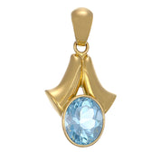 Ciondolo - 18 carati Oro giallo - 4.75ct. tw. Topazio