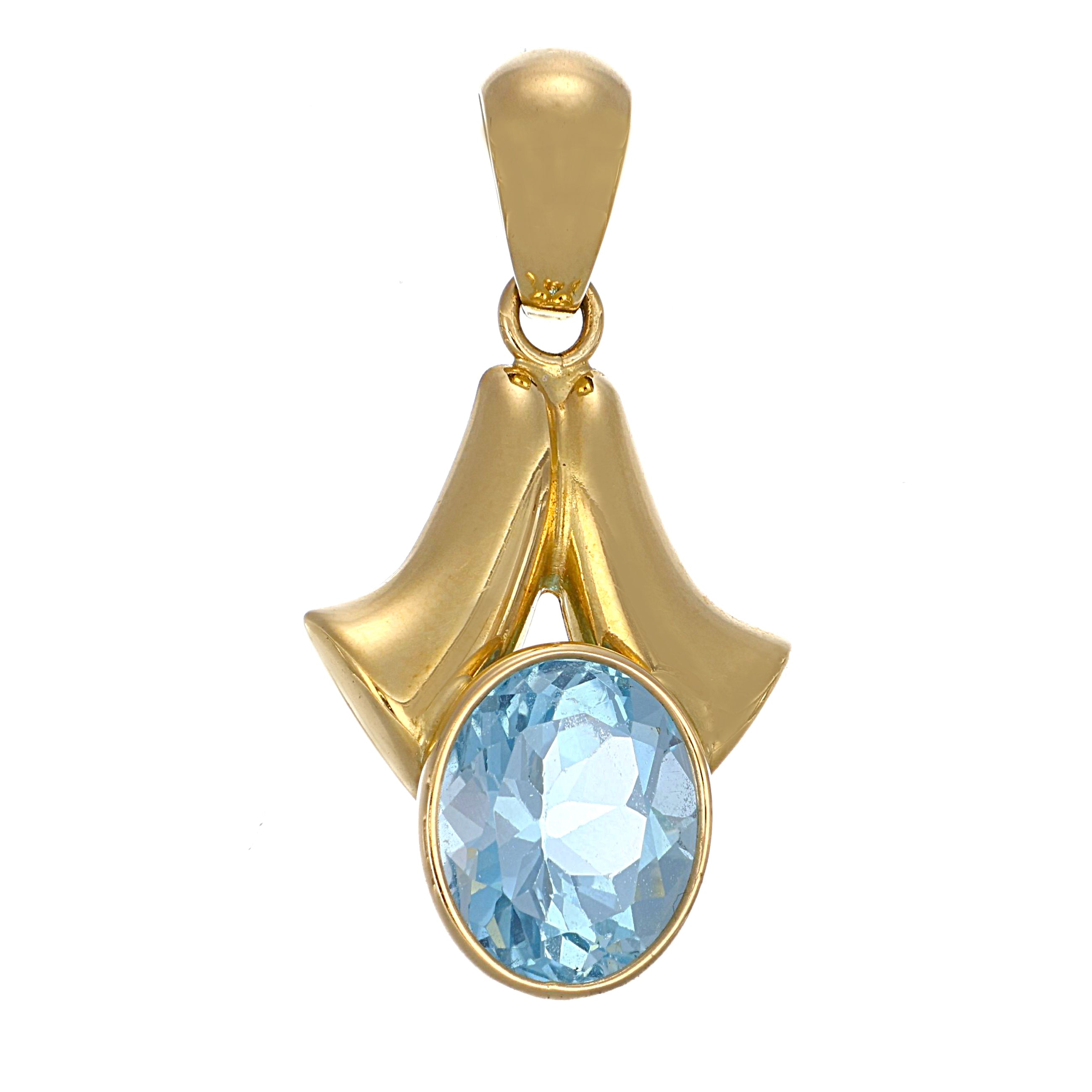 Ciondolo - 18 carati Oro giallo - 4.75ct. tw. Topazio