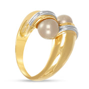 Anello - Oro bianco 18 kt. - Perla