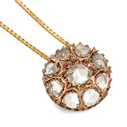 Collana con ciondolo - 18 carati Oro bianco - 1.05ct. tw. Diamante (Naturale)