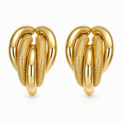 Orecchini - 18 carati Oro giallo - Made in Italy - Handmade