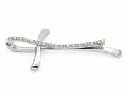 Ciondolo - 18 carati Oro bianco - 0.25ct. tw. Diamante (Naturale) - Made in Italy - HandMade