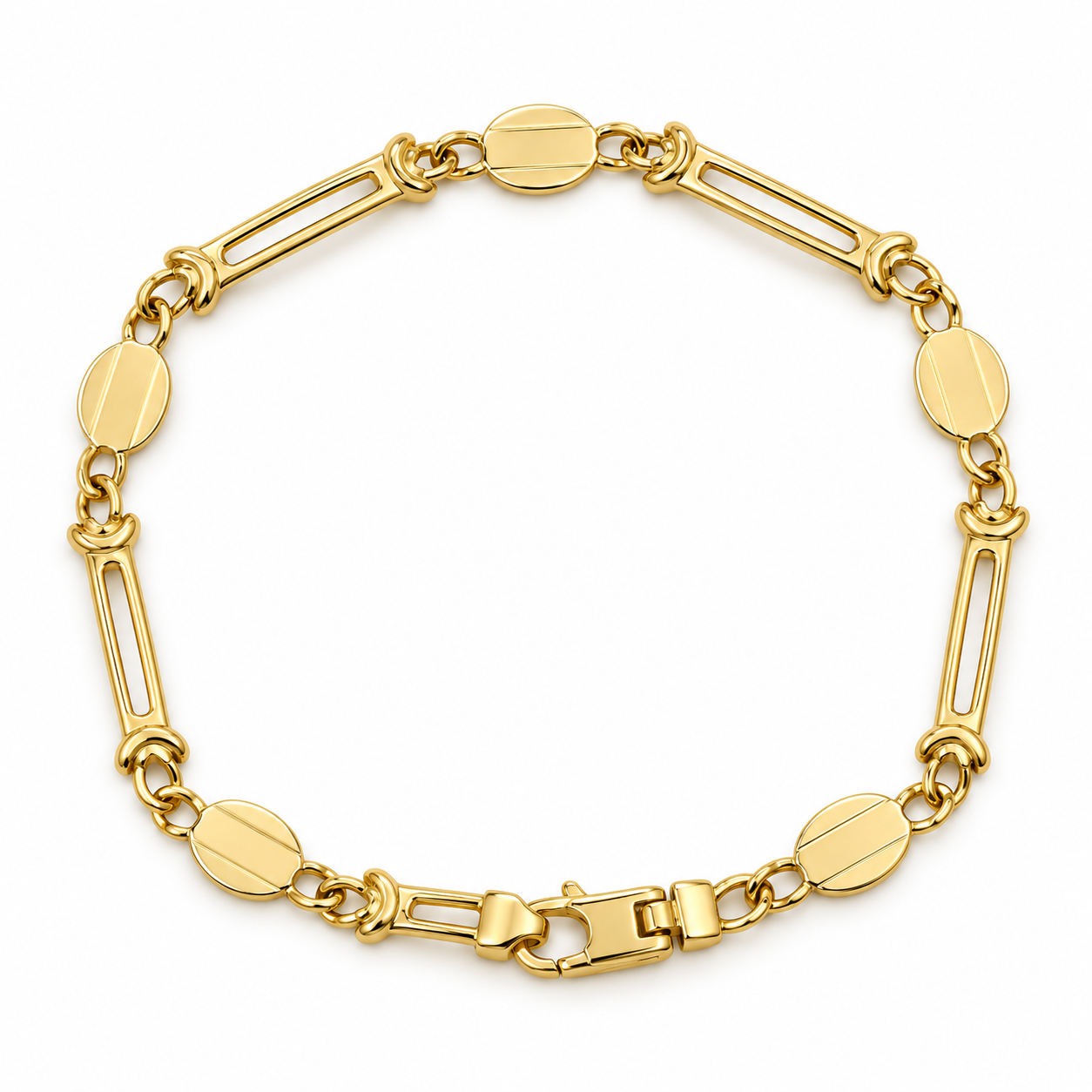 Bracciale - 18 carati Oro giallo - Made in Italy-Handmade