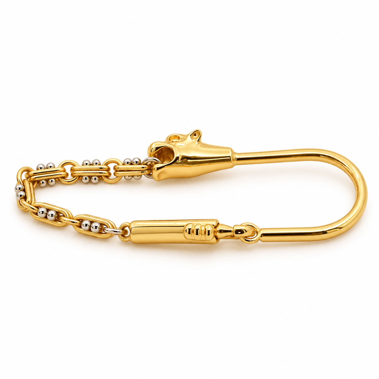 18 carati Oro giallo - PORTACHIAVI - Handmade