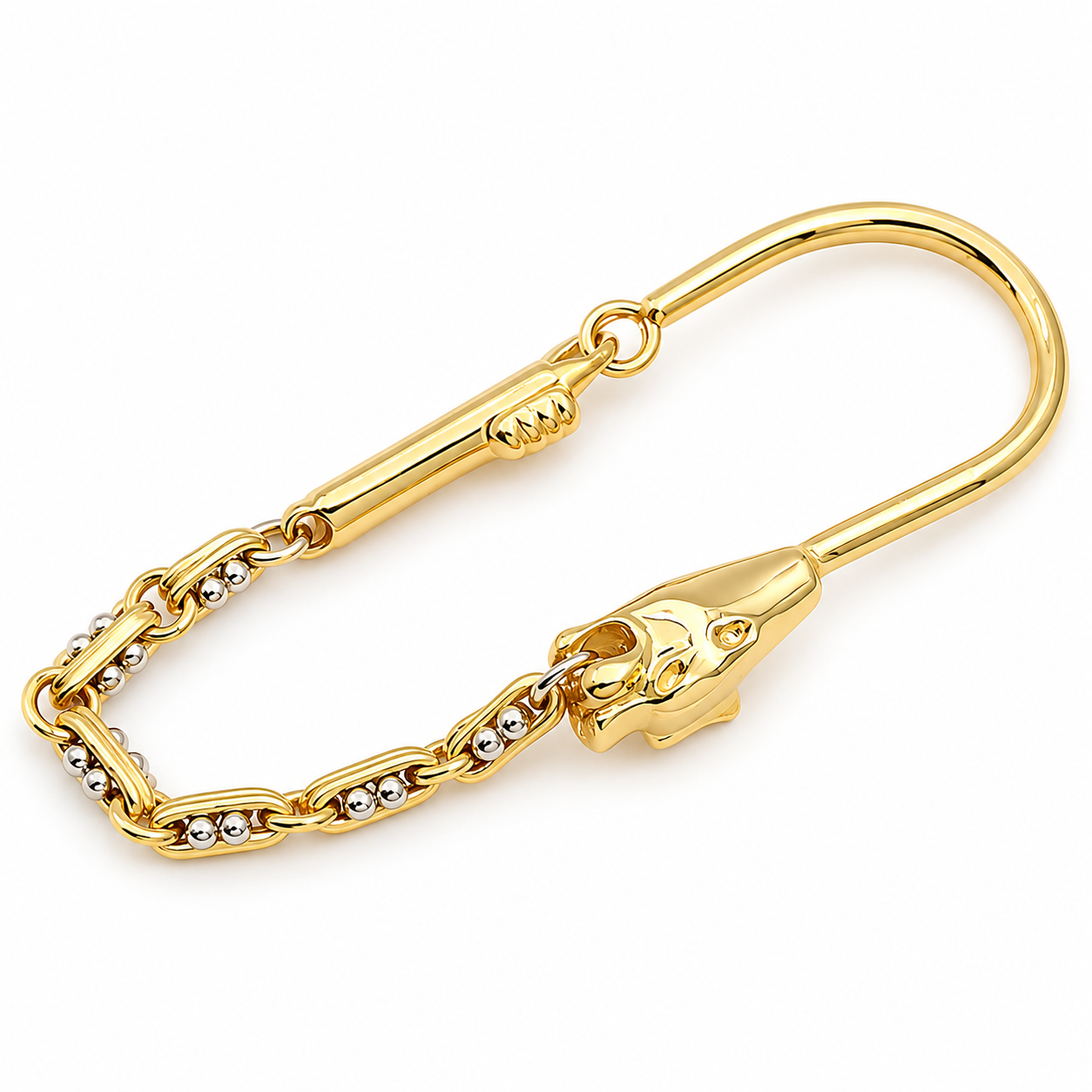 18 carati Oro giallo - PORTACHIAVI - Handmade