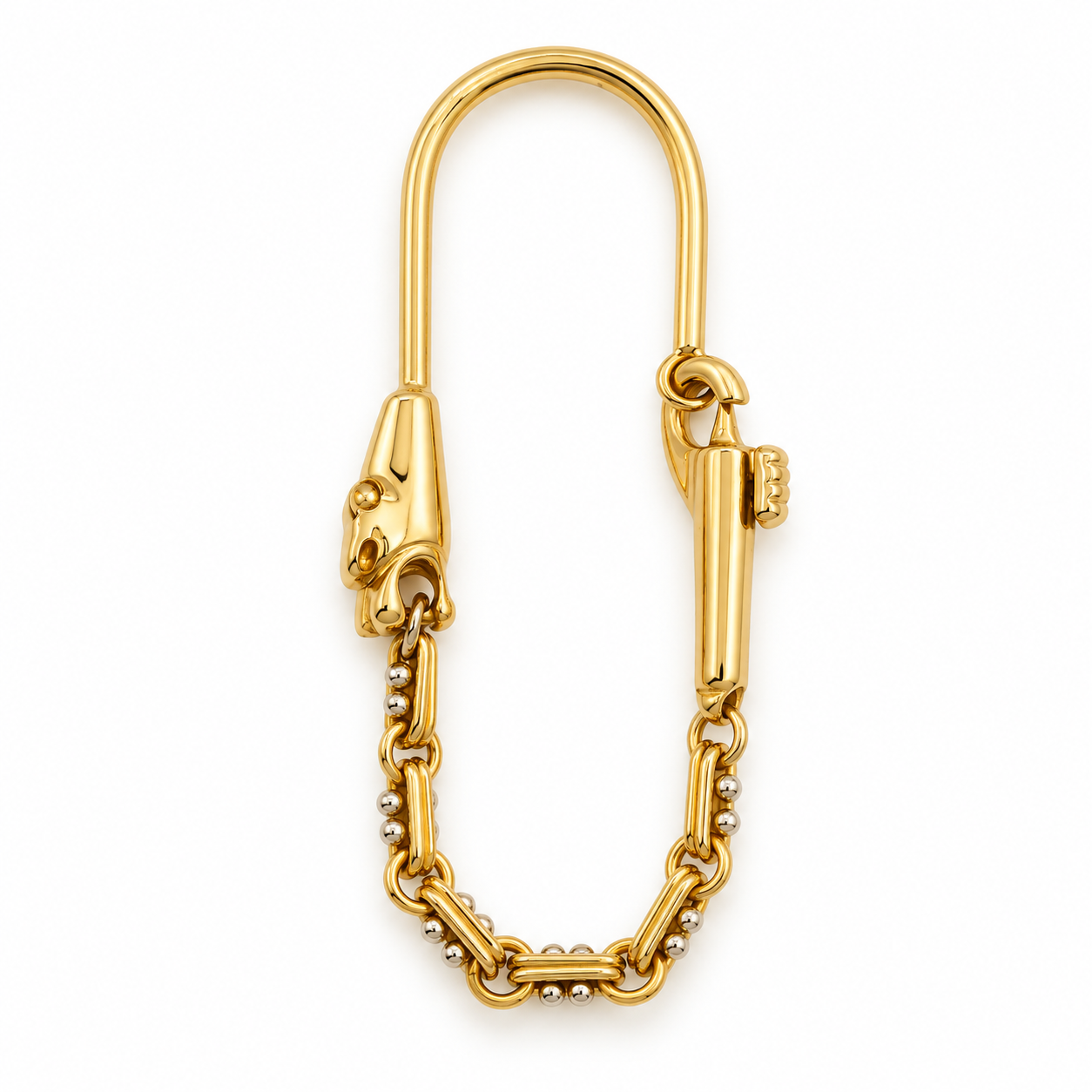 18 carati Oro giallo - PORTACHIAVI - Handmade