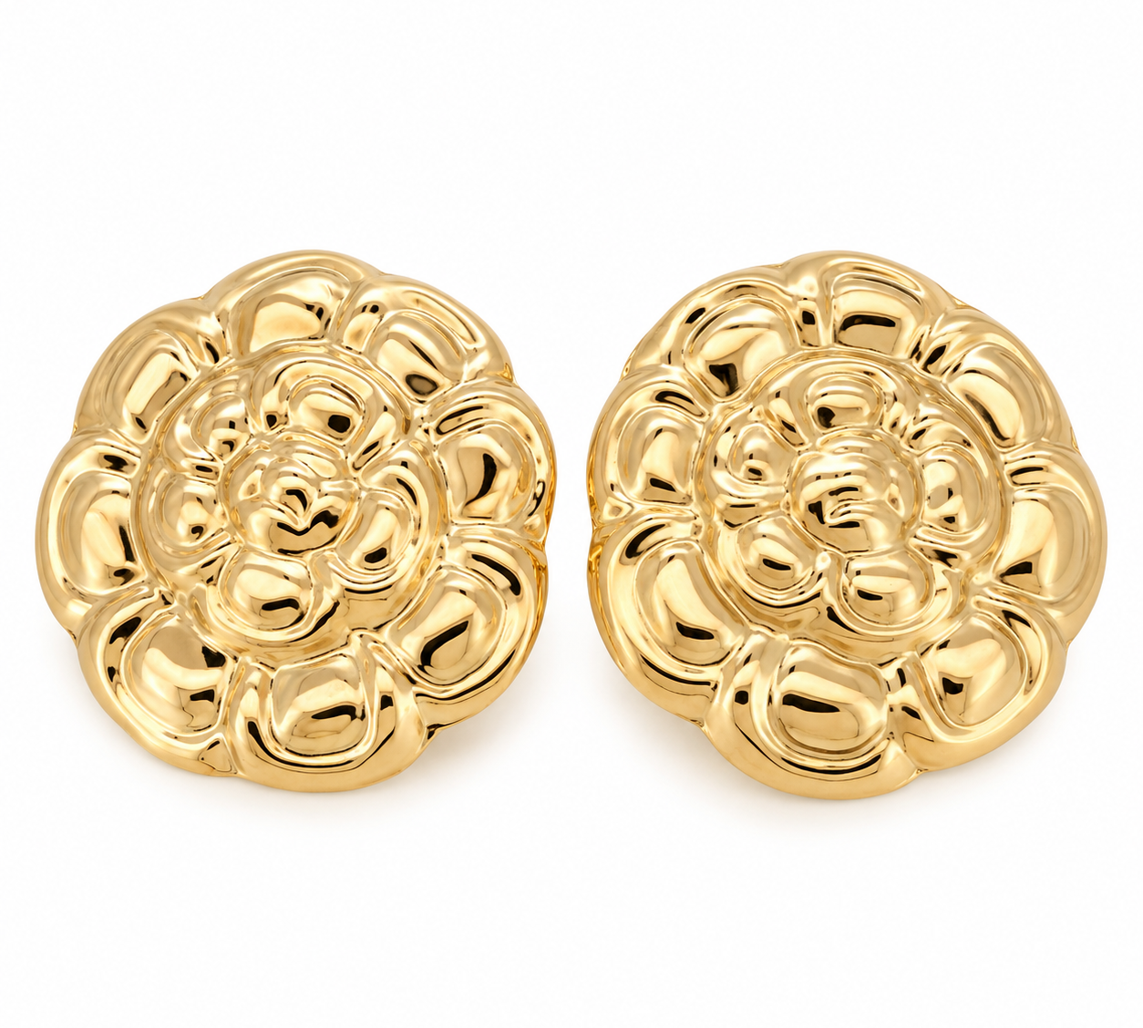 Orecchini - 18 carati Oro giallo - Made in Italy - Handmade