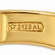 Anello - 18 carati Oro giallo, Oro bianco - 0.10ct. tw. Diamante (Naturale) - Made in Italy - Handmade