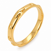 Anello - 18 carati Oro giallo - Made in Italy - Handmade