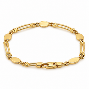 Bracciale - 18 carati Oro giallo - Made in Italy-Handmade